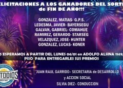 Ganadores Sorteo de año nuevo