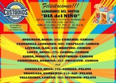 Ganadores sorteo «Día del Niño»