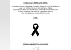 Comunicado de fallecimiento