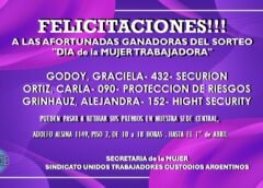 Felicitaciones Compañeras