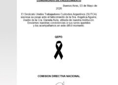 Comunicado de fallecimiento
