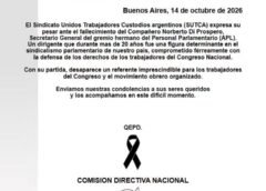 Comunicado de fallecimiento